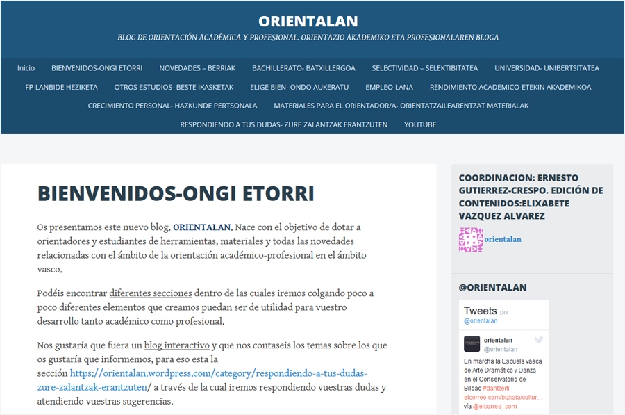 ORIENTALAN, blog de orientación académica y profesional