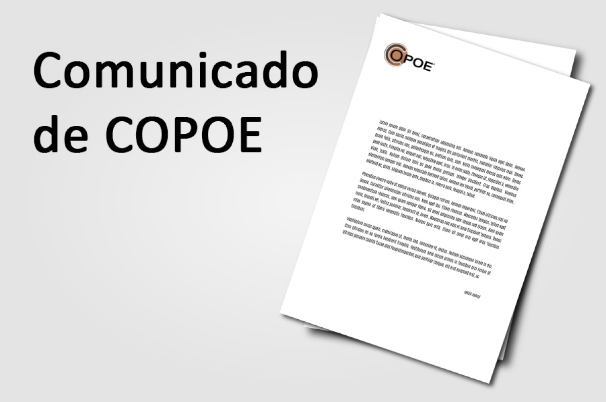 Comunicado de COPOE por el que se solicitan oposiciones de nuestra especialidad en la Comunidad de Aragón