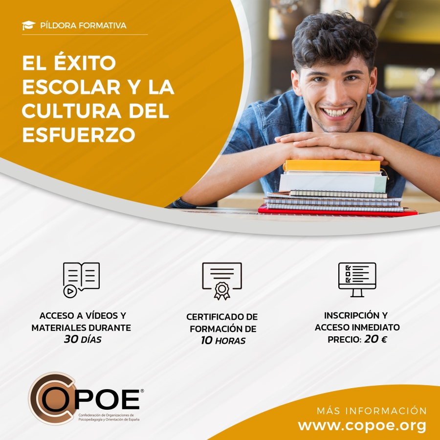 P&iacute;ldora formativa COPOE "El &eacute;xito escolar y la cultura del esfuerzo"