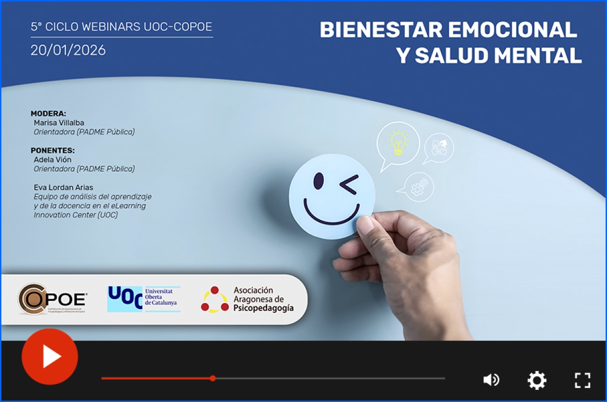 UOC-COPOE webinarraren "Ongizate emozionala eta osasun mentala" bideoa