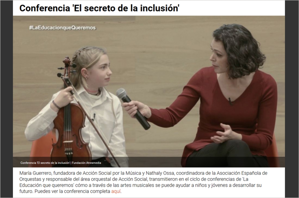 Conferencia ‘El secreto de la inclusión’ con María María Guerrero y Nathaly Ossa