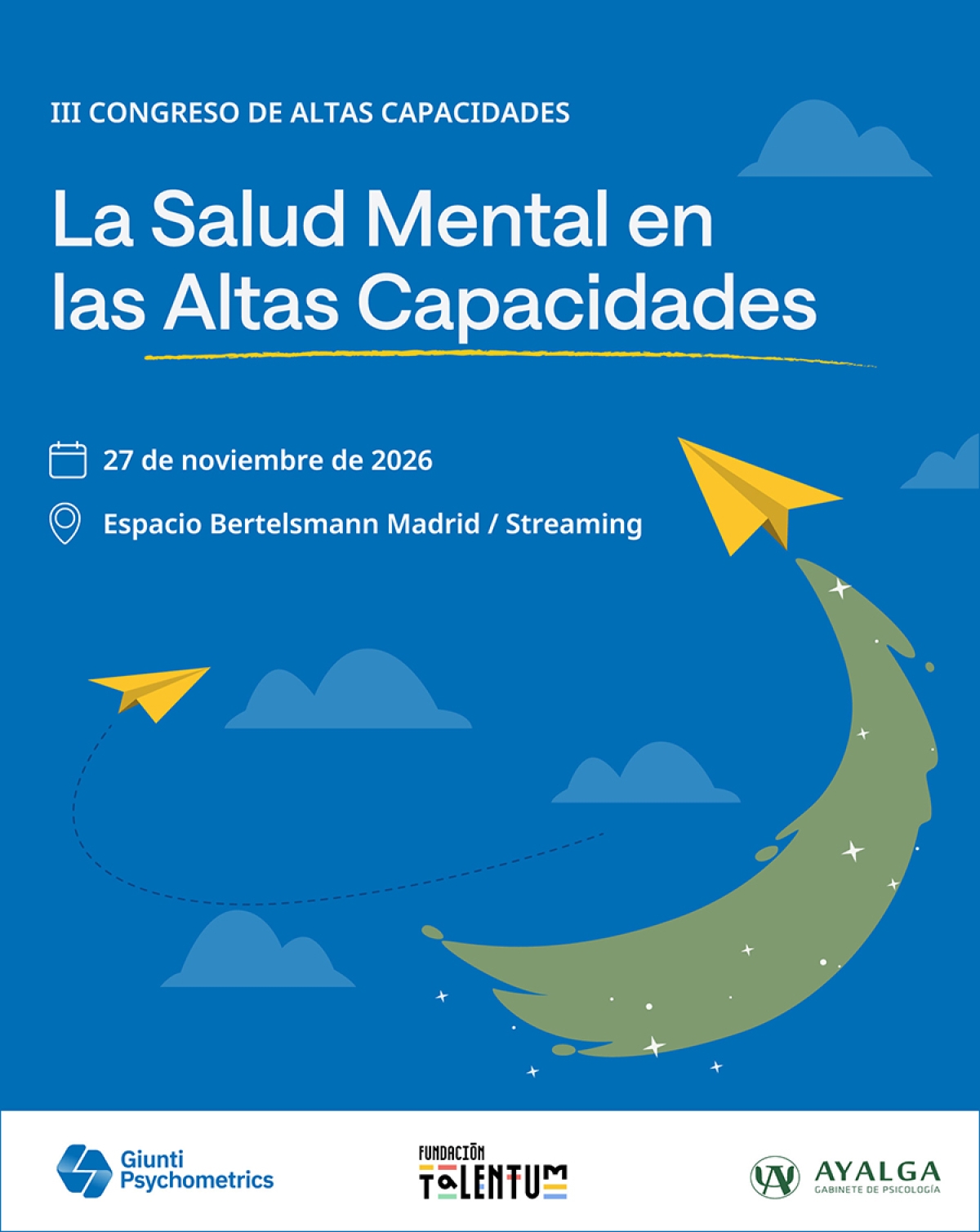 Gaitasun Handiei buruzko III. Kongresua - Giunti Psychometrics, azaroaren 27an, formatu presentzialean eta streaming bidez