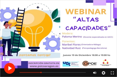 Vídeo del webinar organizado por UOC y COPOE 