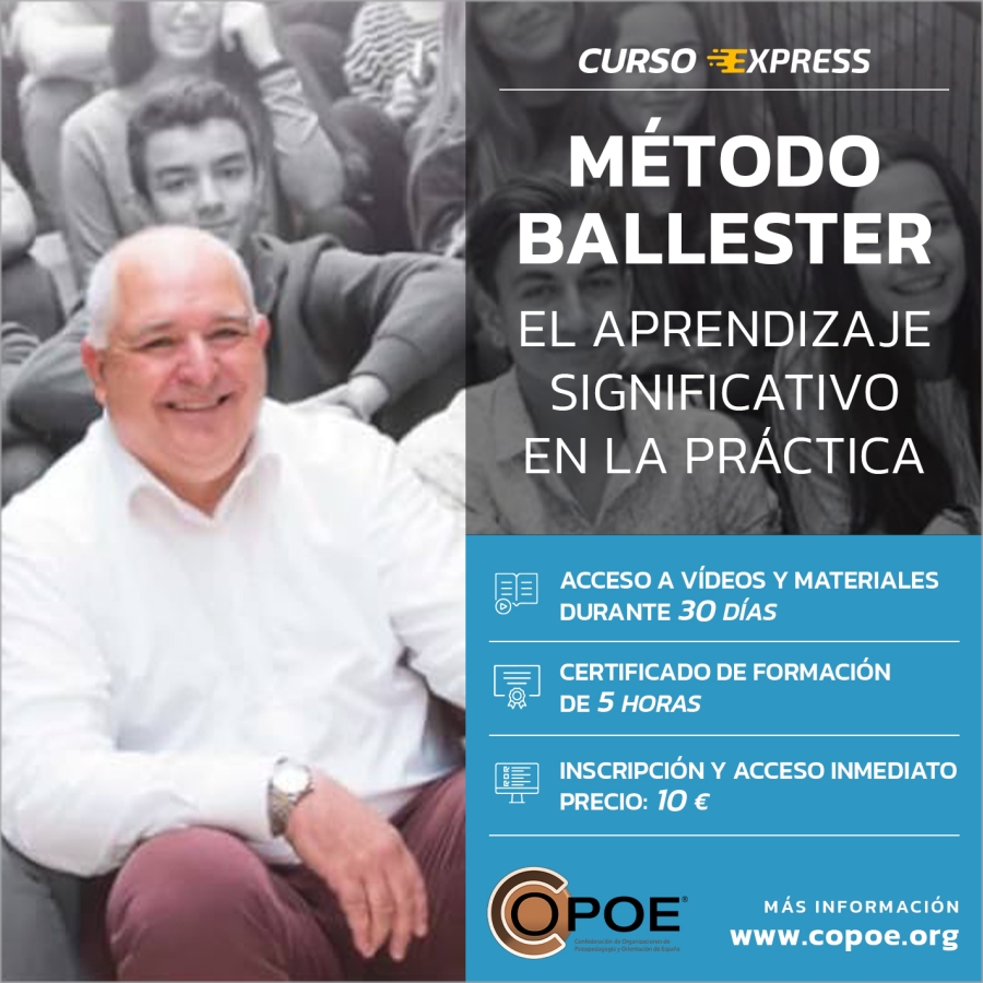 Curso expr&eacute;s de COPOE: "M&eacute;todo Ballester: El aprendizaje significativo en la pr&aacute;ctica"