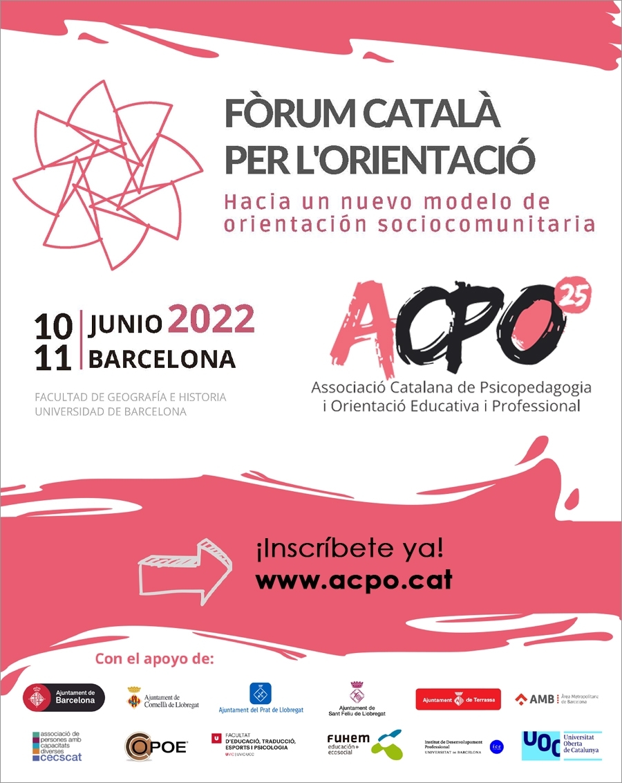 Forùm catala per l'orientaciò, 10 y 11 de junio en Barcelona