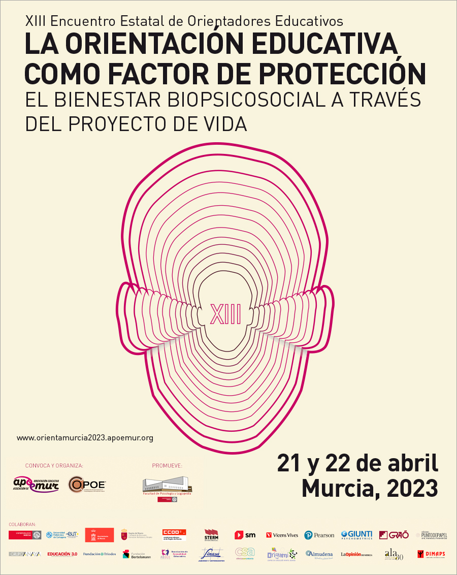 XIII Encuentro Estatal de Orientadores Educativos, 21 y 22 de abril en Murcia